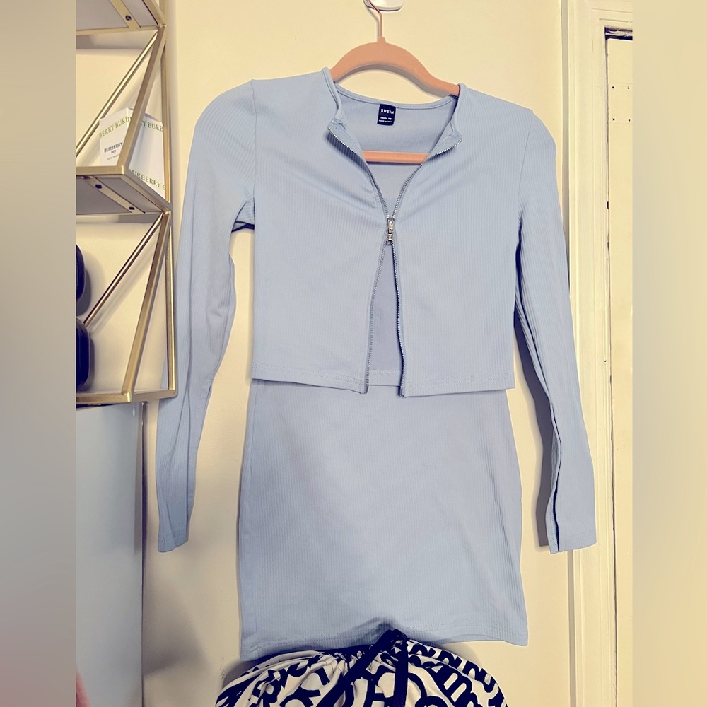 SHEIN Jacket & Skirt 2-piece set🦋